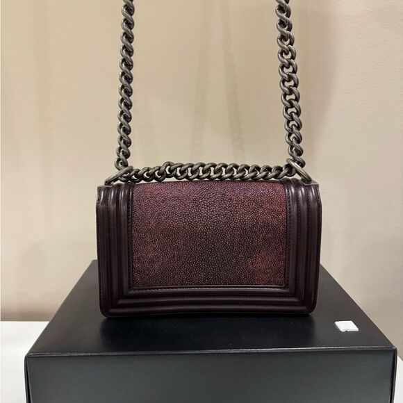 Authentic Chanel Boy stingray - Picture 4 of 12
